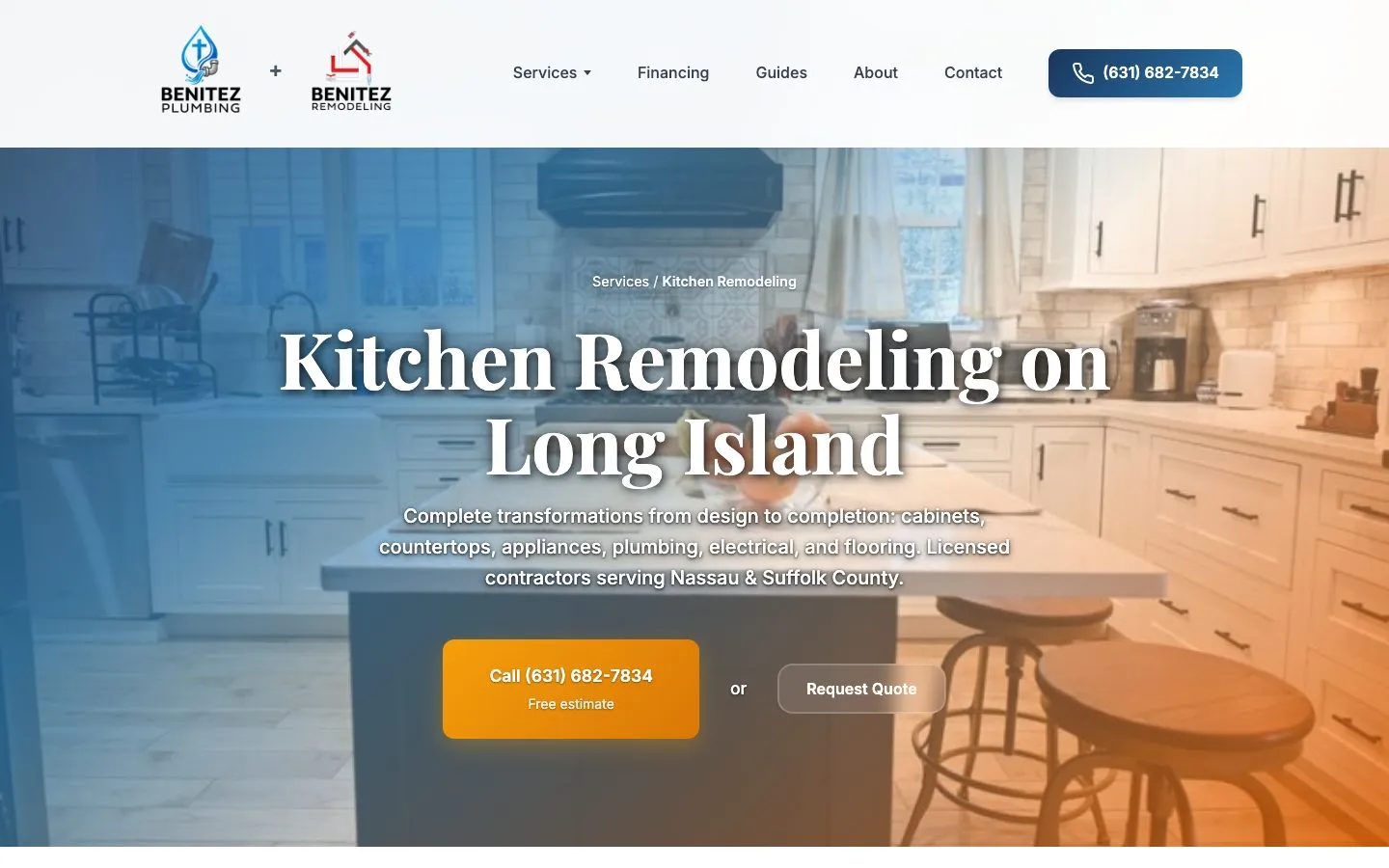 Benitez kitchen remodeling page