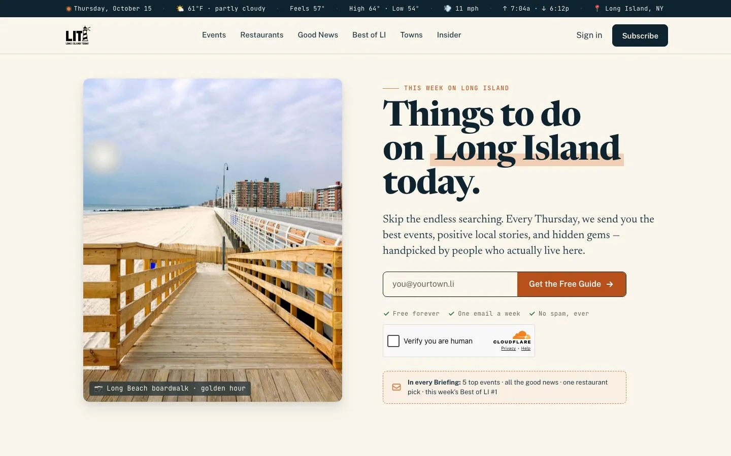 Long Island Today website